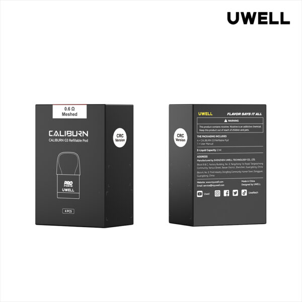 【UWELL】Caliburn-G3 Pod咖哩棒空煙彈